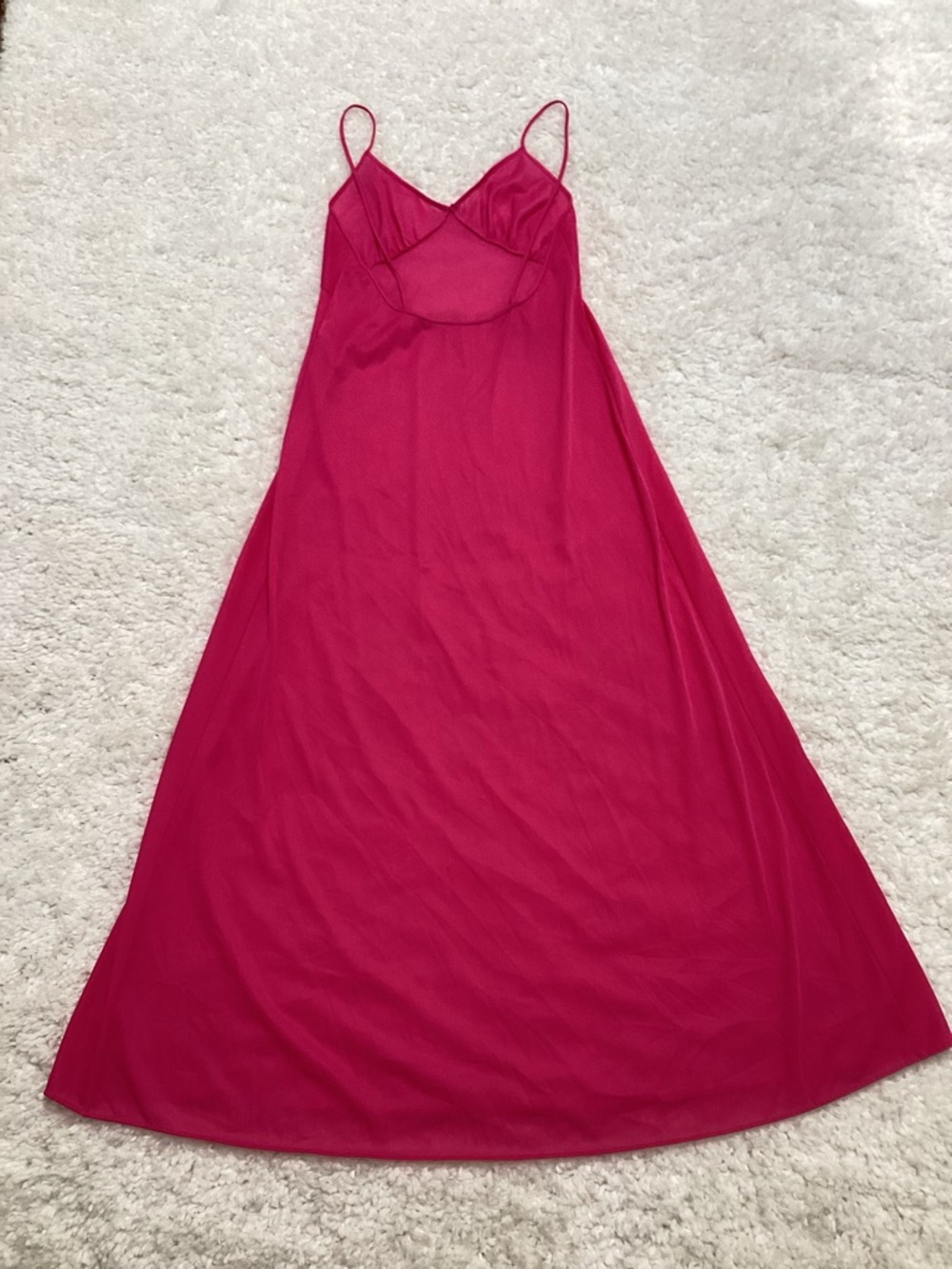 Vintage 100% Nylon Pink Nightgown Negligee - Picture 11 of 12